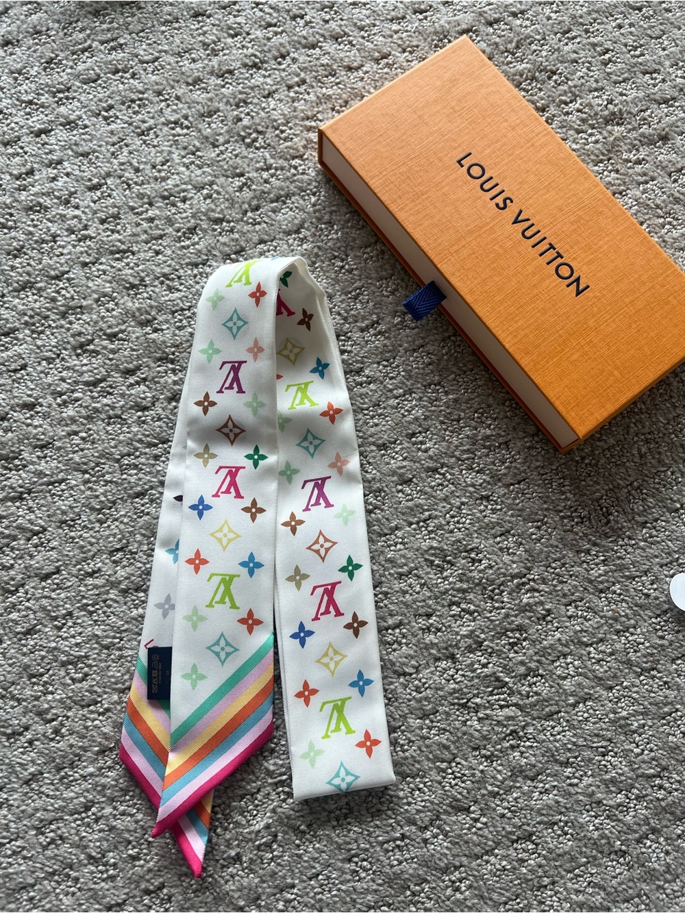 Louis Vuitton Murakami silk slim bandeau